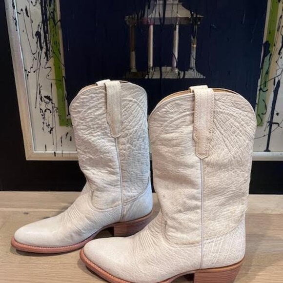 Cream Tecovas Boots - NWT - Size 9 B - Picture 2 of 7